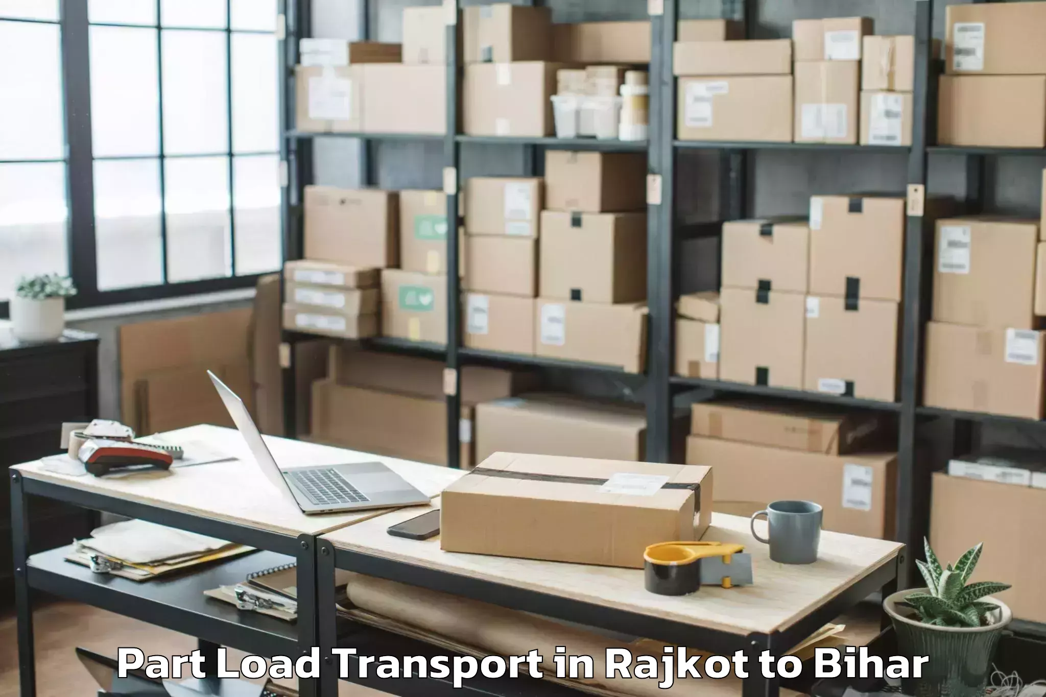 Efficient Rajkot to Balmiki Nagar Part Load Transport